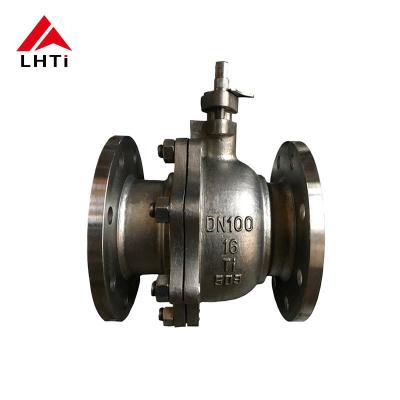 Válvula de bola de liga de titânio de peso leve Gr2 DN 50 classe 150-600 para usos industriais