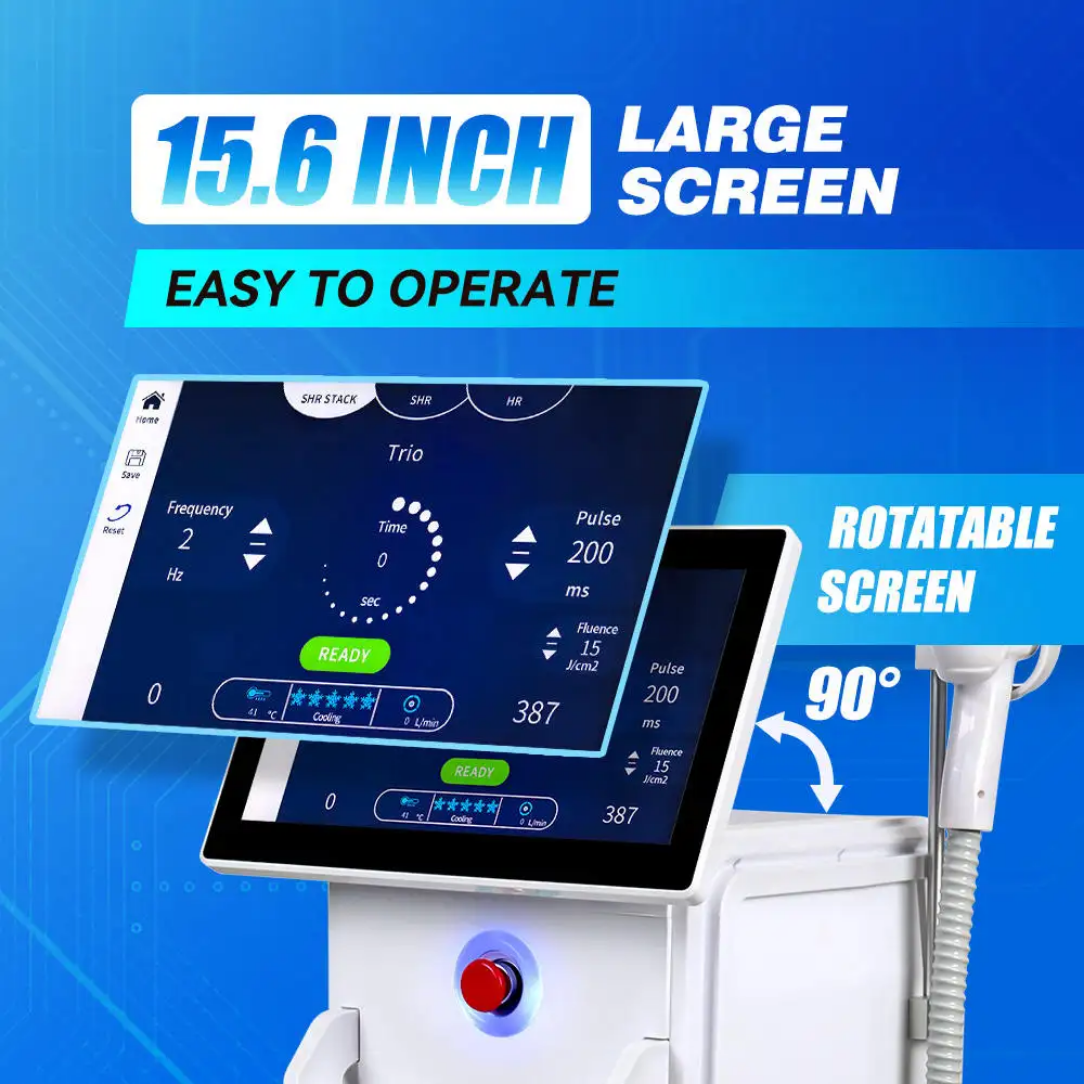 Full Body Hair Removal Machine 4000W Standing Diode Hair Removal Laser System