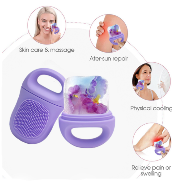 Stocked Ice Face Roller Cube Roller For Face Oil Absorbing Roller Face Cleaning Brush