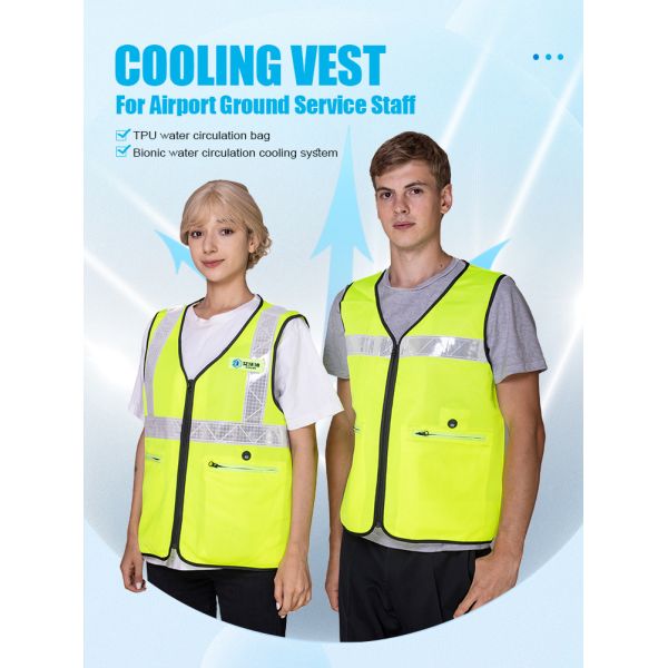 Юнисексный холодильный жилет для обслуживания аэропорта 100% полиэстерный материал