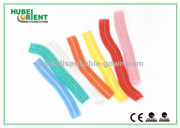 Capuchon polyvalent non tissé jetable à usage hospitalier avec caoutchouc élastique simple ou double