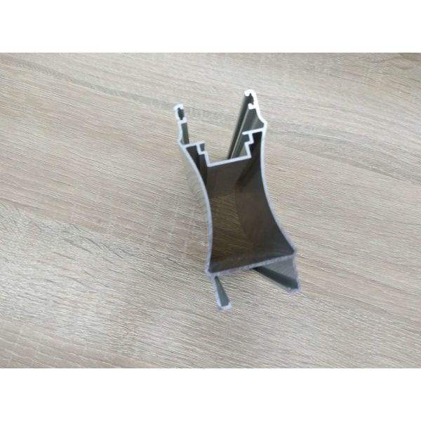 Облегченный серебряный белый отполированный алюминиевый профиль для двери и окна