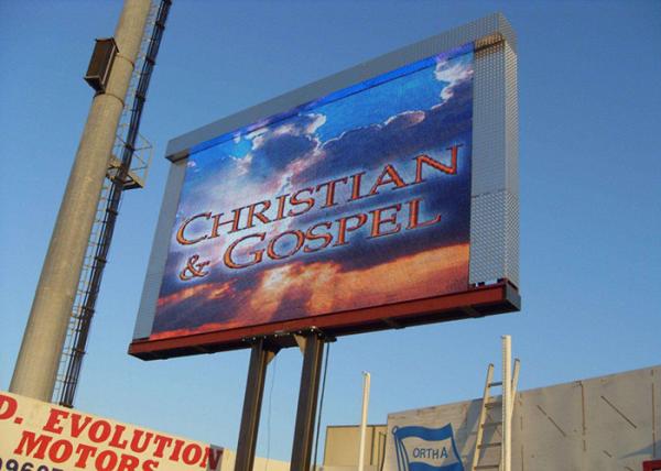 Outdoor Waterproof LED Advertising Display P8 LED Screen Wall Low Power Consumption