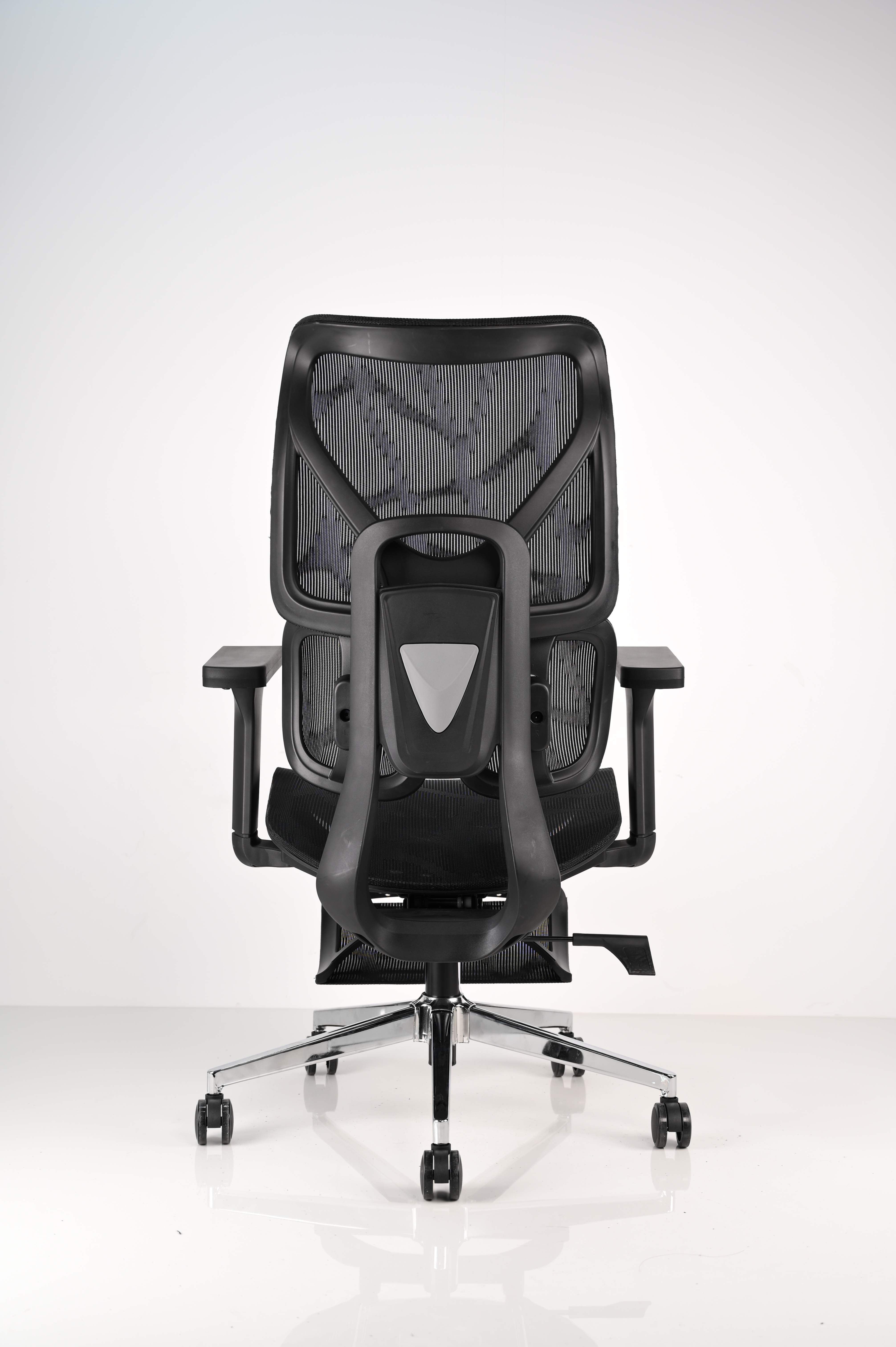 Budget Ergonomic Office Chair with 2 Part Lumbar Support 4D Armrest and PU Nylon Castors