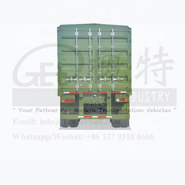40ft 3 Axles Platform Rail Side Semi Trailer with EBS Brake System for Cargo Delivery