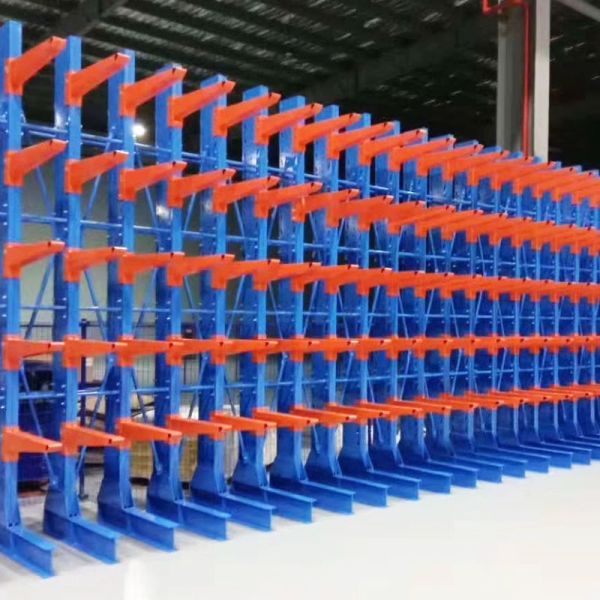 Customized Steel Warehouse Cantilever Rack Cantilevered Double Sided Cable Tube Factory Metal Pipe Cantilever Rack