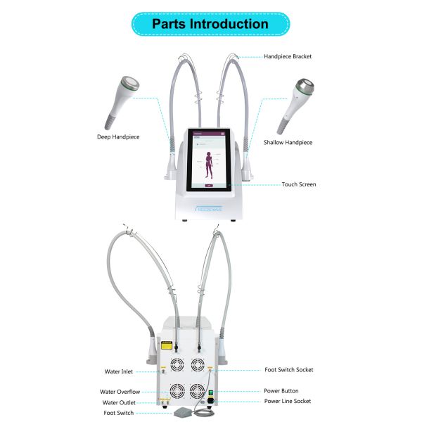 New Japan Popular 2.45GHz Slimming Freezewave 80% Fat Reaches Body Slimming Skin Tightening Cool Wave Cellulite Reduction