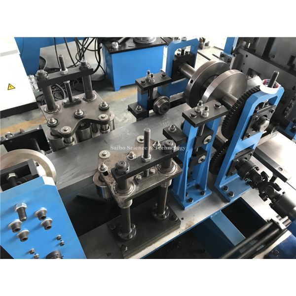 1.5 - 3.0mm CZ Purlin Roll Forming Machine 16 Stations With Punching Units