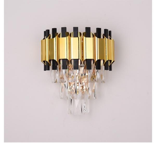 design mais popular decoração moderna de interior elegante de hotel cama decorativa casa criativa led cristal lâmpada de parede