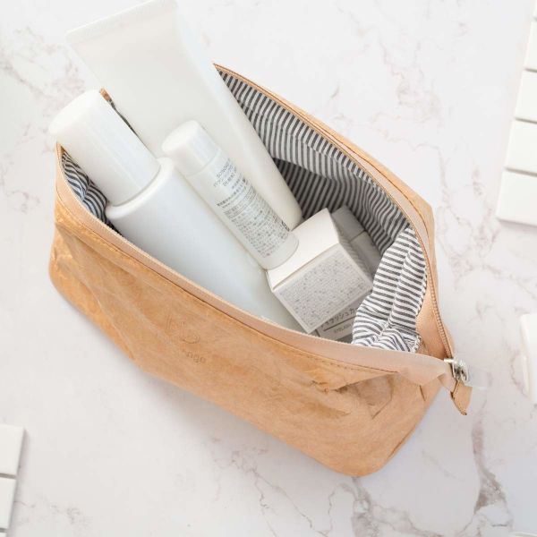 Tyvek Paper Ultralight Cosmetic Organizer Bag Tough And Durable Multi Use