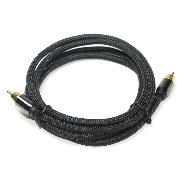 RCA Digital Audio Cable 3.5MM Knit nylon Rope Plated Aluminum Alloy Shell Golden Connector Premium Quality For Soundbar