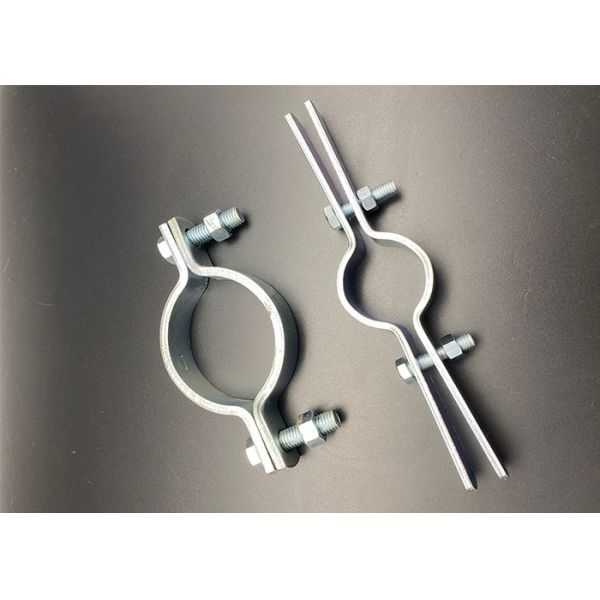 HDG Hanger Riser Pipe Clamp Sz3/8 Inch Heavy Duty Pipe Hangers Ss316 Powder Coated