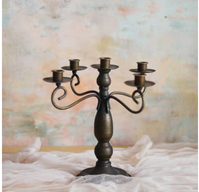 Golden Wear Resistant 0.5KG Nordic Style Candle Holder