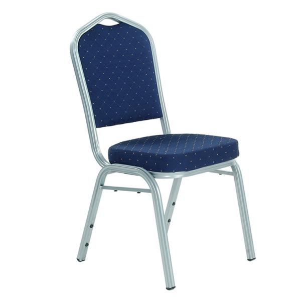 Luxury Celebrating Chairs Blue Iron Wedding Cushion Oval Royal Hotel Event Banquet Chairs