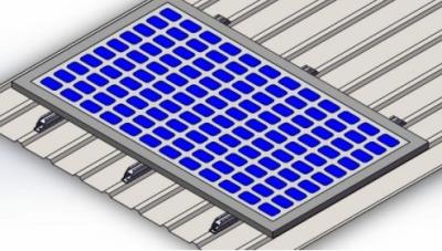 Metal de alumínio anodizado dos suporte do picovolt da estrutura de telhado para telhar os suportes de montagem solares do painel dos sistemas