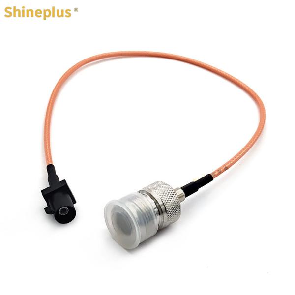 RG316 Conector RF revestido de prata FAKRA Homem a N Tipo Fêmea HD Câmera de vídeo