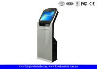 Kiosque libre d'écran tactile d'intérieur de SCIE avec le scanner d'imprimante thermique/code barres