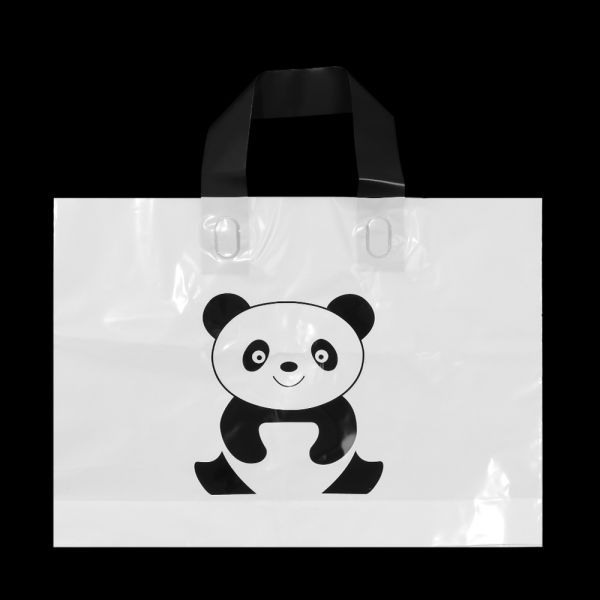 Multiple Patterns Floral Plastic Bags Boutique Gift Bag Clothing Packaging Soft Loop Handle Outdoor Shopping Accessories