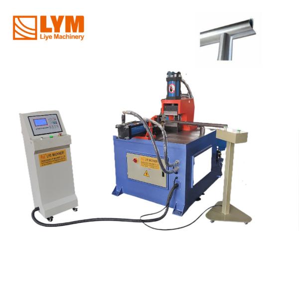 Automatic Punching Machine CH40 Straight Tubes And Elbows Tube And Pipe Notcher Machine