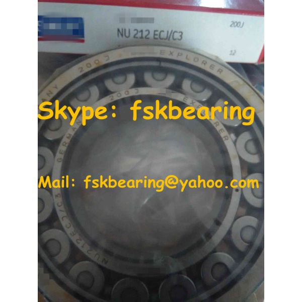 Steel Cage Cylindrical Roller Bearings with Removable Inner Ring , C3