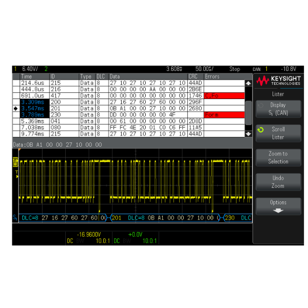 Keysight Agilent DSOX1204G High-Definition Oscilloscope with 4 Analog Channels 70/100/200 MHz Bandwidth and 2 GSa/s Sample Rate