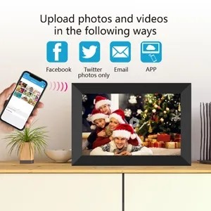 Настольный 10,1 дюймовый LCD электронный цифровой каркас с календарным часом для рождественского подарка