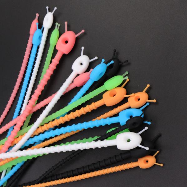 Adjustable Silicone Rubber Supplies Cable Straps Removable Reusable