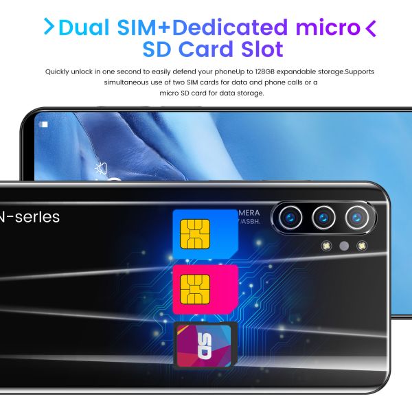 Face ID Unlocked 5.8 Inch Original Smart Phone Android 9.1