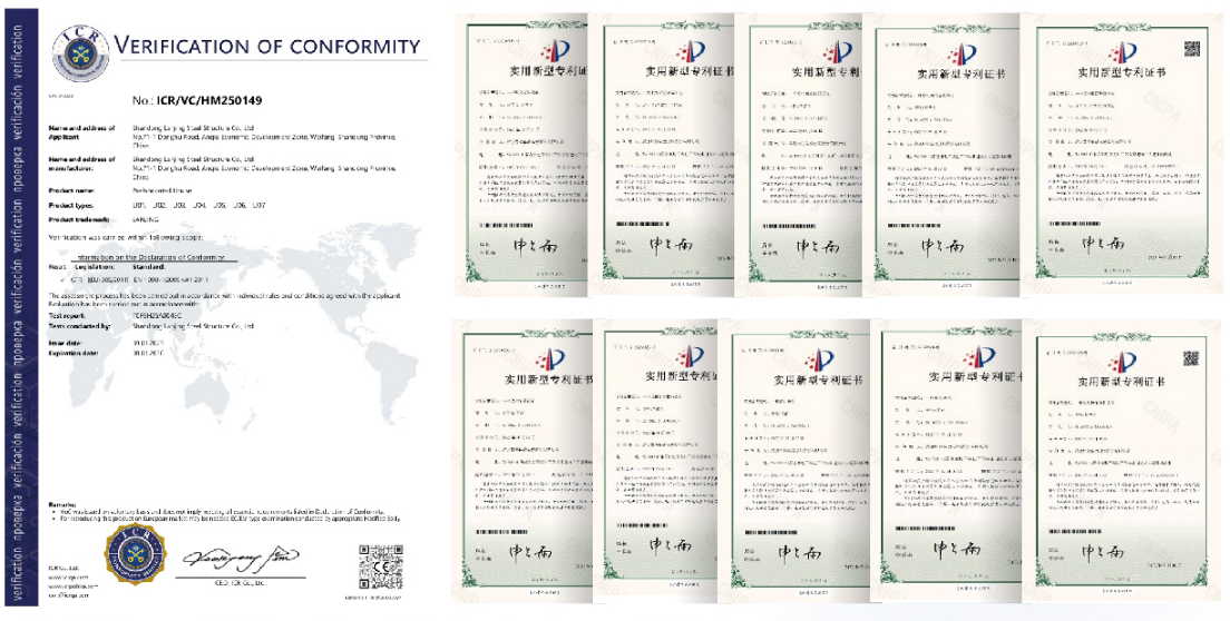 Diseño prefabricado Capa automática de huevo Granja avícola Batería Casita de pollo Muestras de gallinas Estructura de acero Almacén Equipo agrícola Granero de vacas Granero