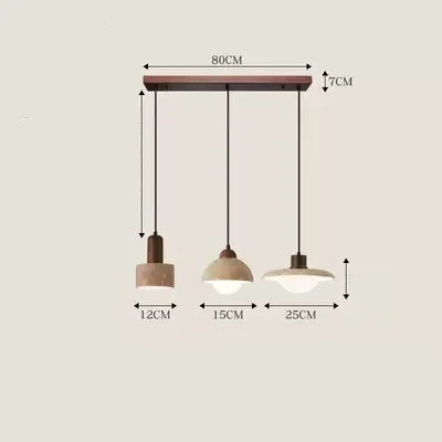 Wabi Sabi Pendant Light Designer Retro Stone Light Bedroom Bedside Dining Lights（WH-AP-676）