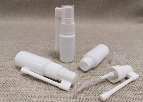 White Color Mist Spray Pump Bottle , Long Nozzle Small Plastic Spray Bottle
