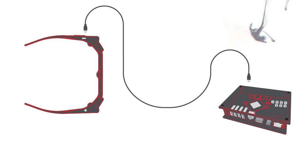 FHD LCOS Screen Augmented Reality Glasses Android 8.1 Type C Interface With Camera