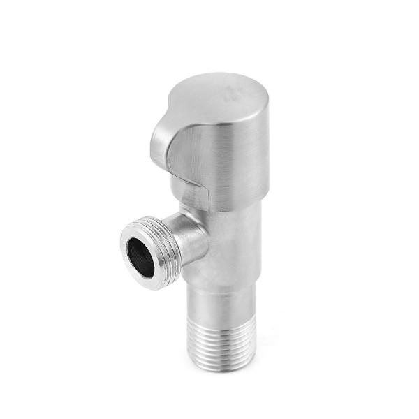 Brushed 201 SS Angle Valve 195g For Washroom Lavatory 10*5.5*3.5