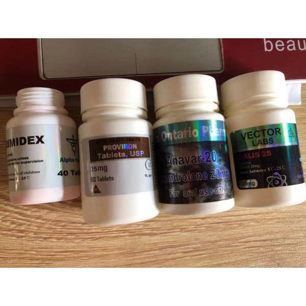 Customized Superdrol 10 Plastic Prescription Pill Bottle Label Waterproof for Packaging