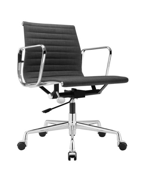 Chromed Aluminum Lifting Conference Chair / Colored Low Back Office Chair