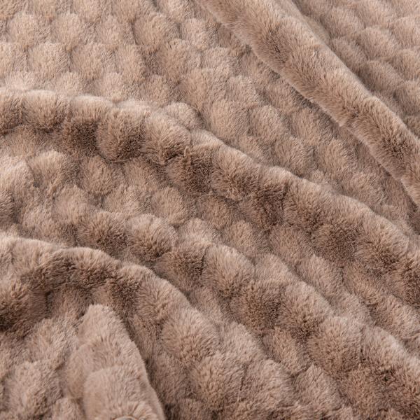 Customized Color Soft Brushed Faux Rabbit Fur Fabric for Garment/Home Textile/Slipper
