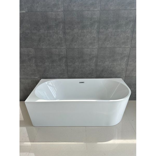 Poland White Black Colors PMMA Acrylic Freestanding Bathtub Left/Right Customization