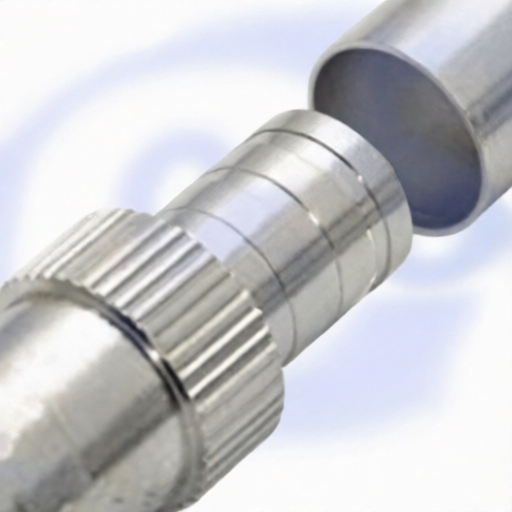 BNC Female Crimp Connector for RG59 RG62 Coax Cable Assemblies 75 Ohm Brass Nickel and Gold Plated L-com BAC012