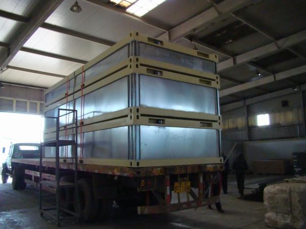 Recipientes modulares padrão do escritório móvel - bloco liso