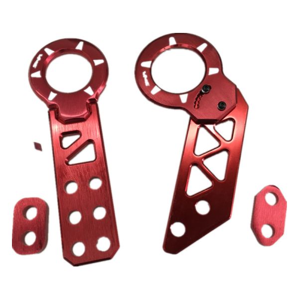 Universal Foldable Racing Towing Hook for Front Straight and Rear Curved Car Modification