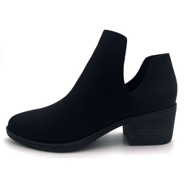 Резиновые женские ботинки с подставкой