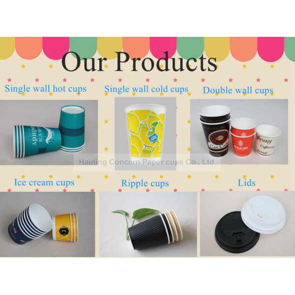 Embossing Double Walled Disposable Coffee Cups , Black Color Small Paper Cups