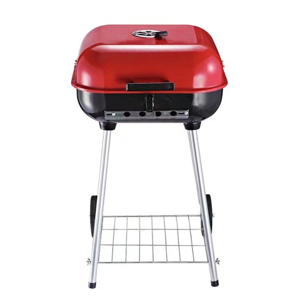 Multi Color Charcoal Grills Outdoor Portable Foldable BBQ Grill with Lid Charcoal BBQ