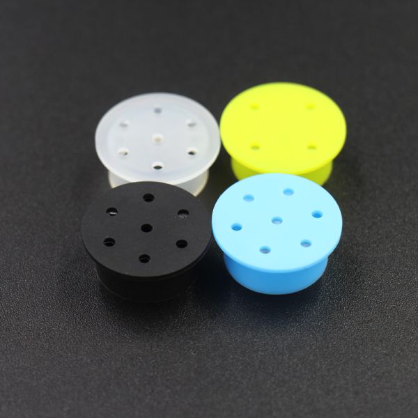 Bouchon respirable vigoureux non-toxique de silicone, chapeaux imperméables de dispositif trembleur de sel et de poivre