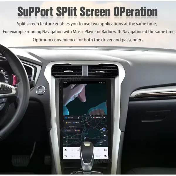 Viknav 13,6 дюйма Android Автомобильное радио Для Ford Mondeo 2013-2021 Мультимедийный проигрыватель GPS Навигационный головной блок Беспроводное Carplay