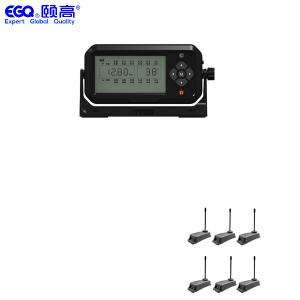 Soluções sem fio do caminhão de reboque TPMS das rodas da exposição seis do LCD