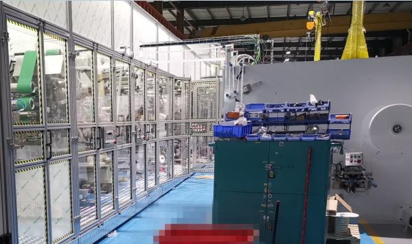 Human Machine Interface 0.8Mpa 600pcs/Min Baby Diaper Equipment
