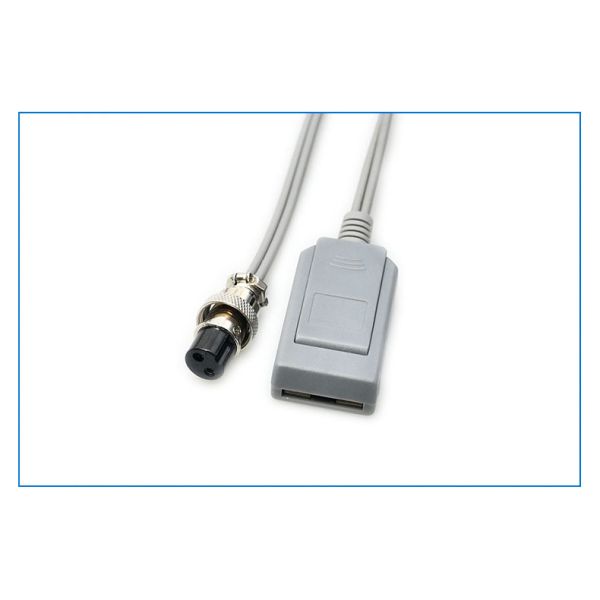 Two-Hole Medical Electrosurgical Negative Electrode Plate Connection Cable Alcohol Disinfection 3M Model KK5-1029 Medical