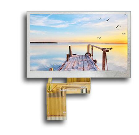 RGB Interface Custom Lcd Screen 4.3 Inch 480x272 Pixel High Resolution
