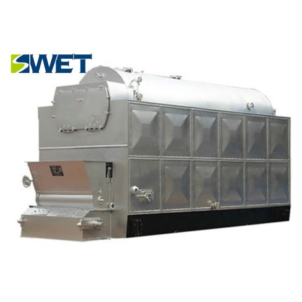 Chain Grate Biomass Fired Steam Boiler , 15t / H Horizontal Biomass Generator